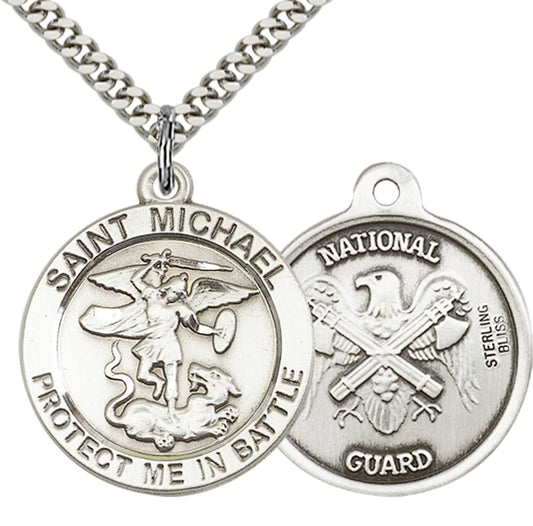 Sterling Silver St. Michael the Archangel Pendant