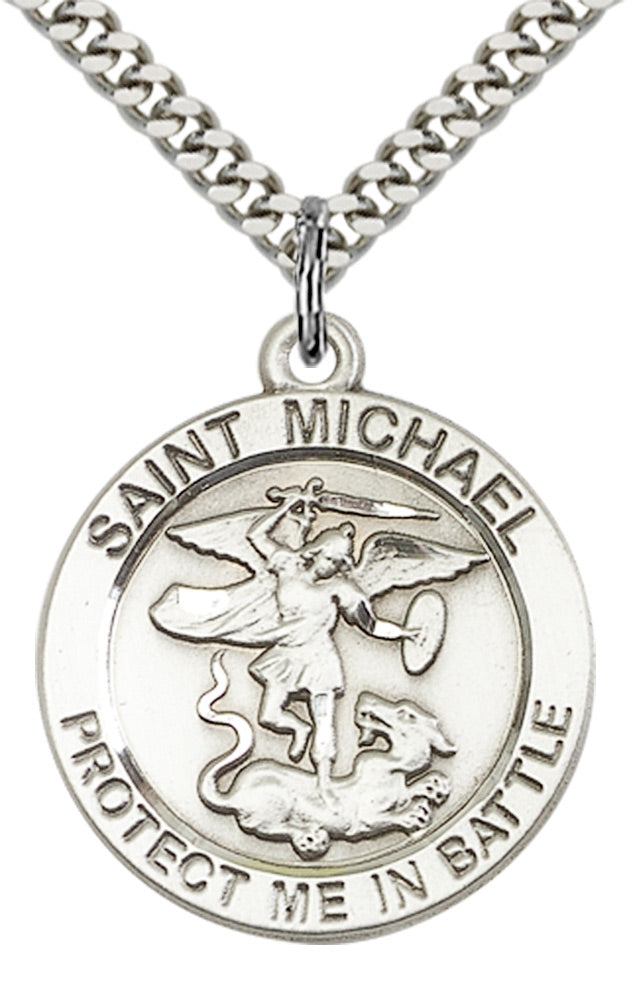 Sterling Silver St. Michael Pendant