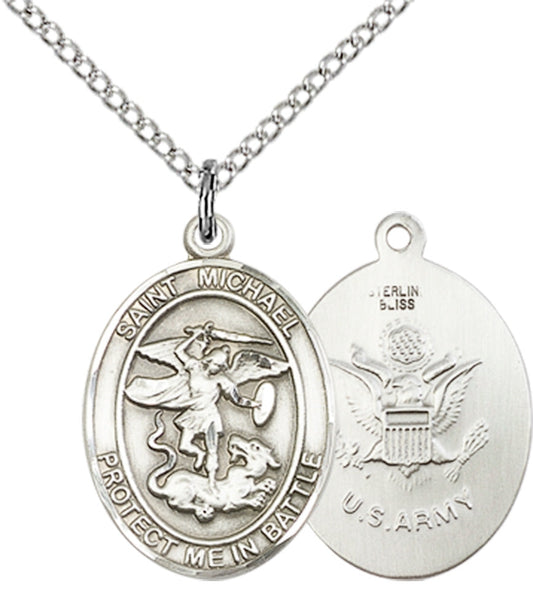 Sterling Silver St. Michael the Archangel Pendant