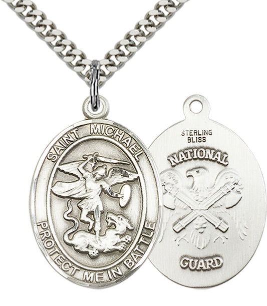 Sterling Silver St. Michael the Archangel Pendant