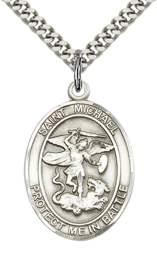 Sterling Silver St. Michael Pendant