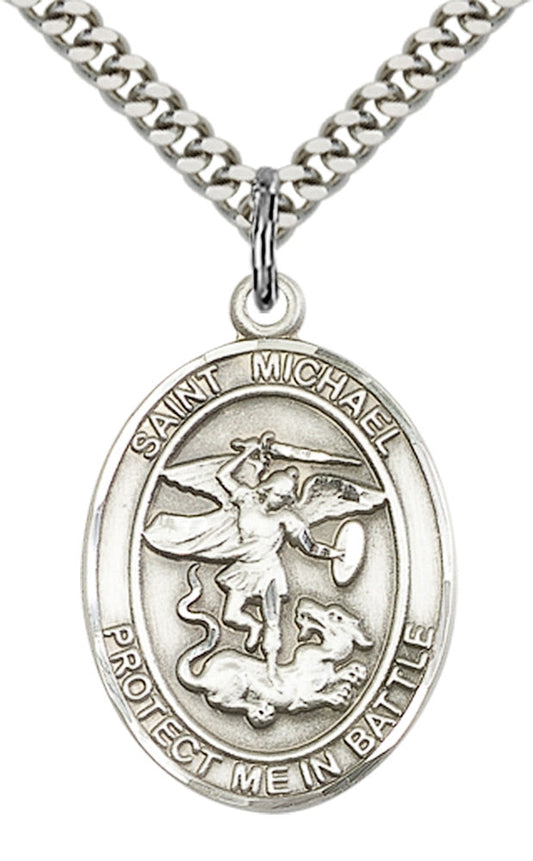 Sterling Silver St. Michael Pendant