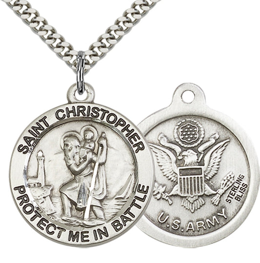 Sterling Silver St. Christopher Pendant
