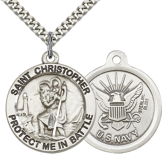Sterling Silver St. Christopher Pendant