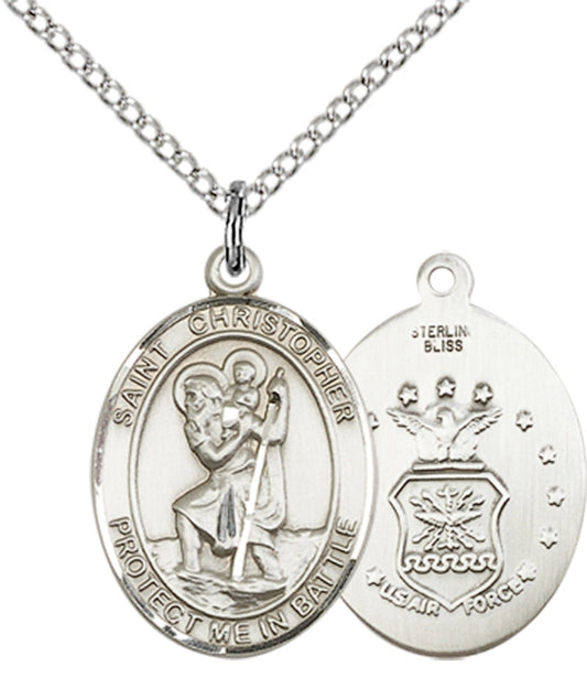 Sterling Silver St. Christopher Pendant