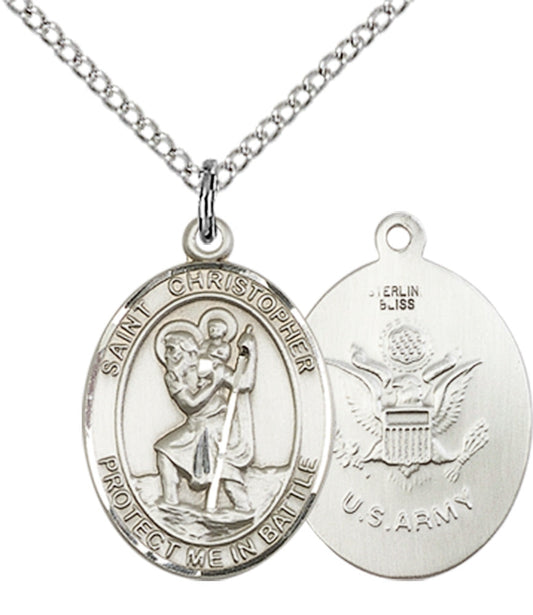 Sterling Silver St. Christopher Pendant