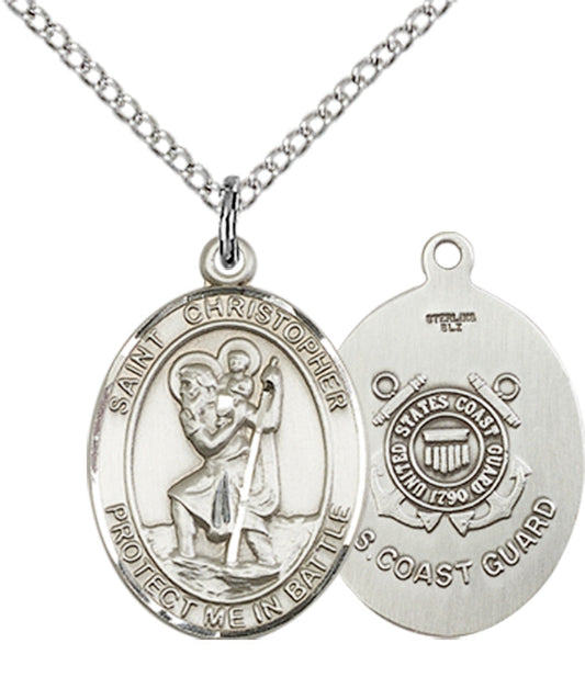 Sterling Silver St. Christopher Pendant