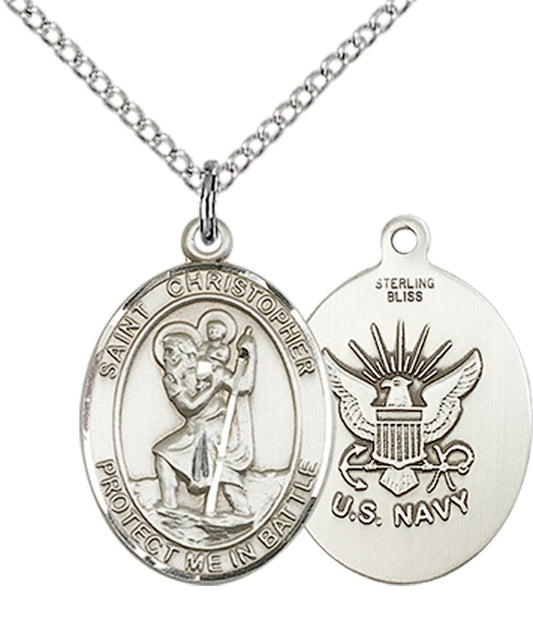 Sterling Silver St. Christopher Pendant