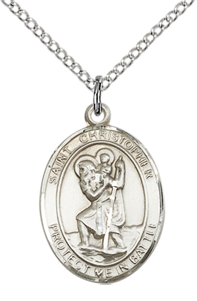Sterling Silver St. Christopher Pendant