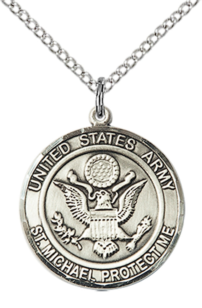 Sterling Silver ARMY/ST. MICHAEL Pendant