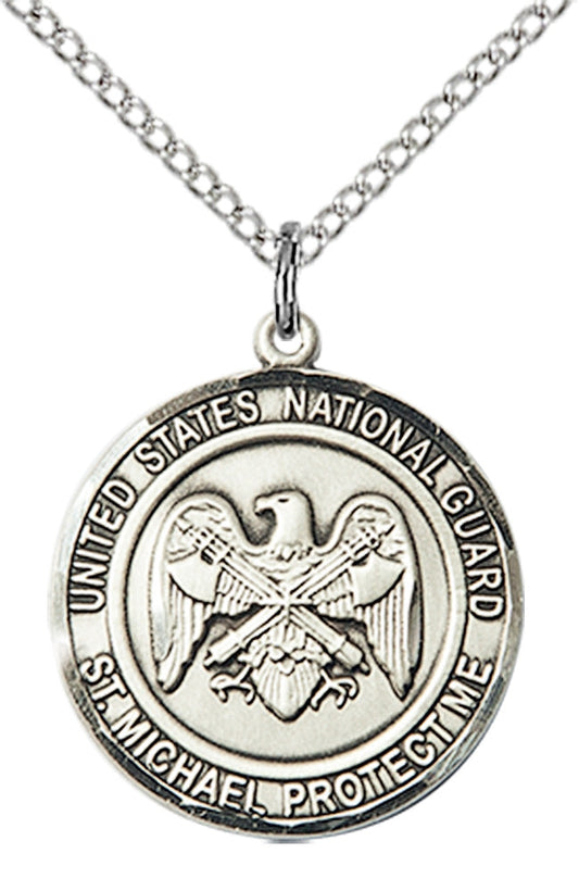 Sterling Silver NAT'L GUARD/ST. MICHAEL Pendant