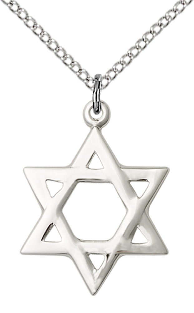 Sterling Silver Star of David Pendant