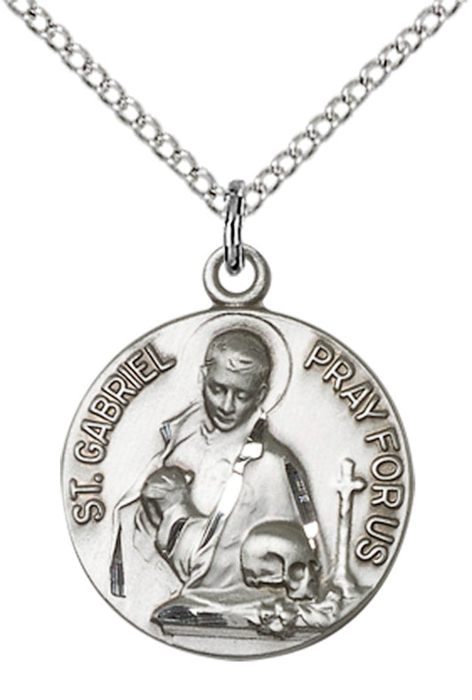 Sterling Silver St. Gabriel of the Blessid Virgin