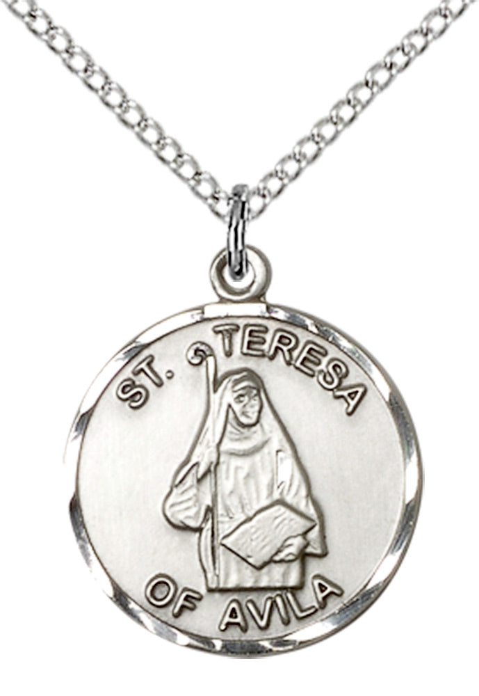 Sterling Silver St. Theresa Pendant