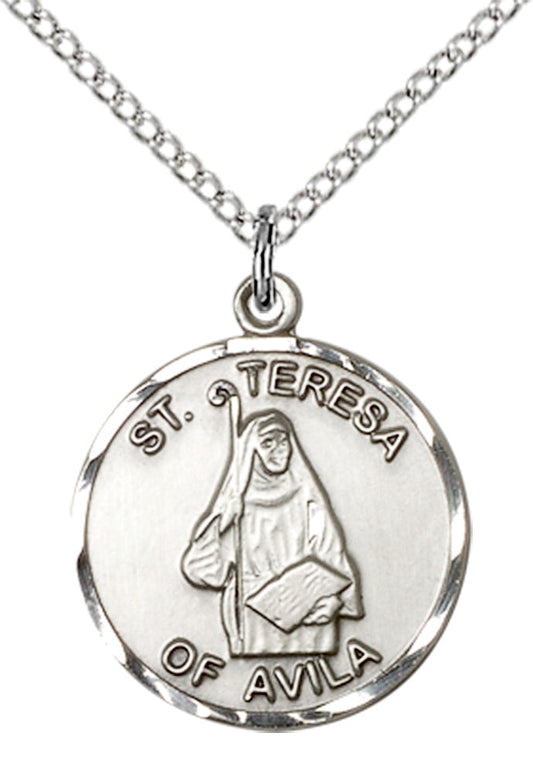 Sterling Silver St. Theresa Pendant