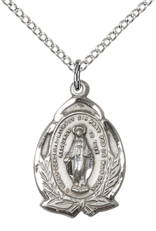 Sterling Silver Miraculous Pendant