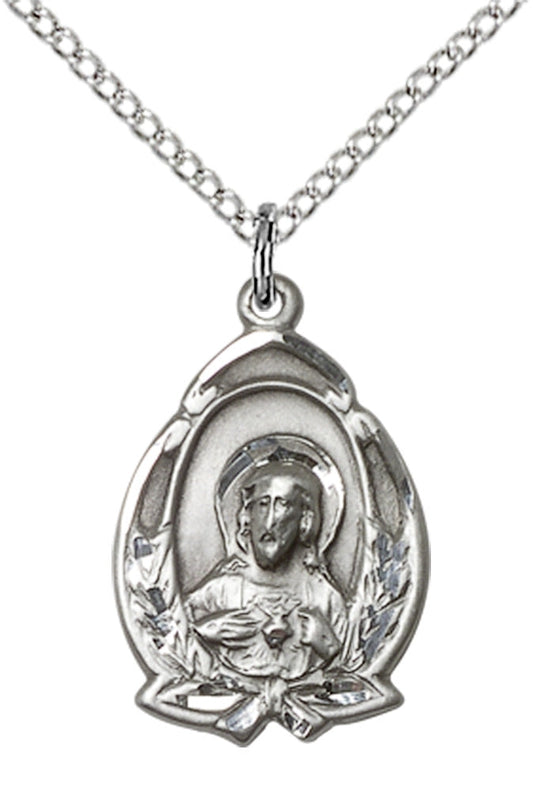 Sterling Silver Scapular Pendant