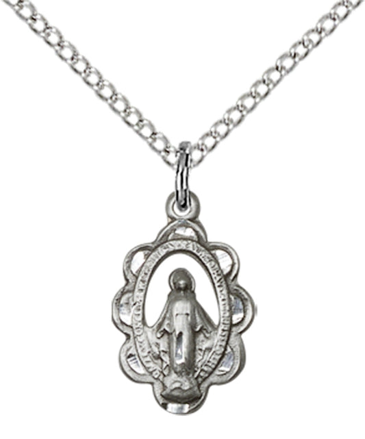 Sterling Silver Miraculous Pendant