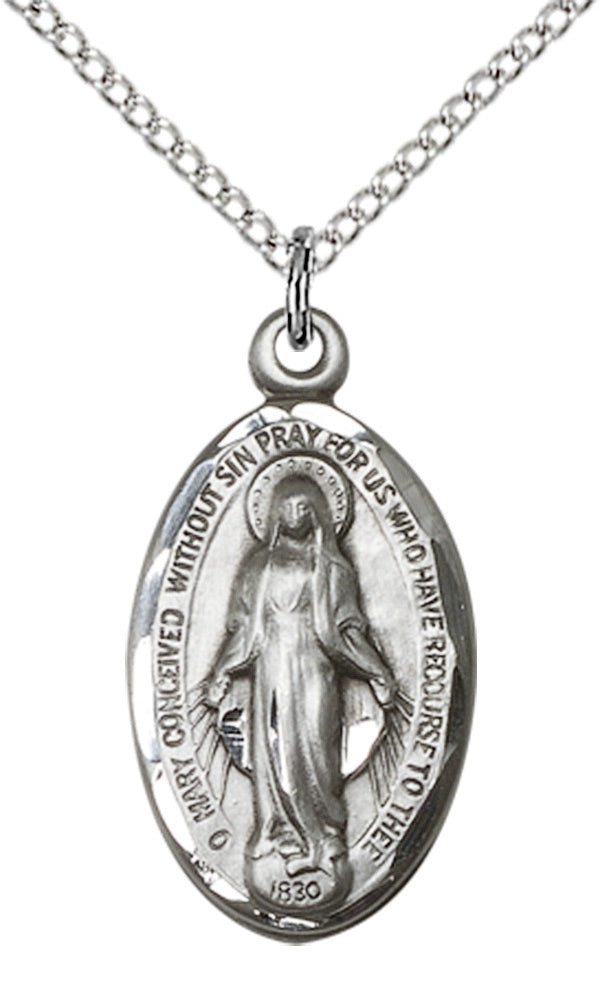 Sterling Silver Miraculous Pendant