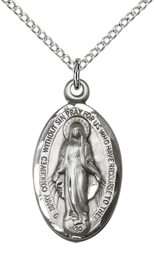 Sterling Silver Miraculous Pendant