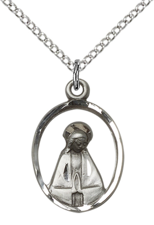Sterling Silver Madonna Pendant