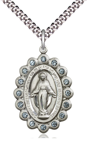 Sterling Silver Miraculous Pendant