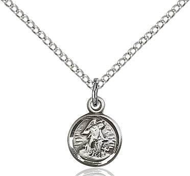Sterling Silver Guardian Angel Pendant