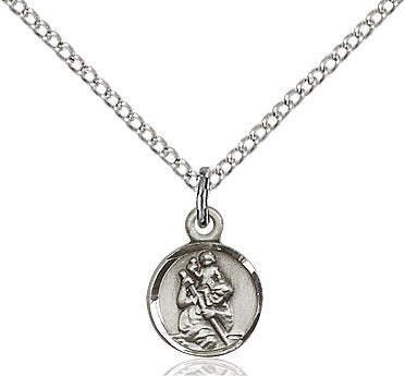 Sterling Silver St. Christopher Pendant