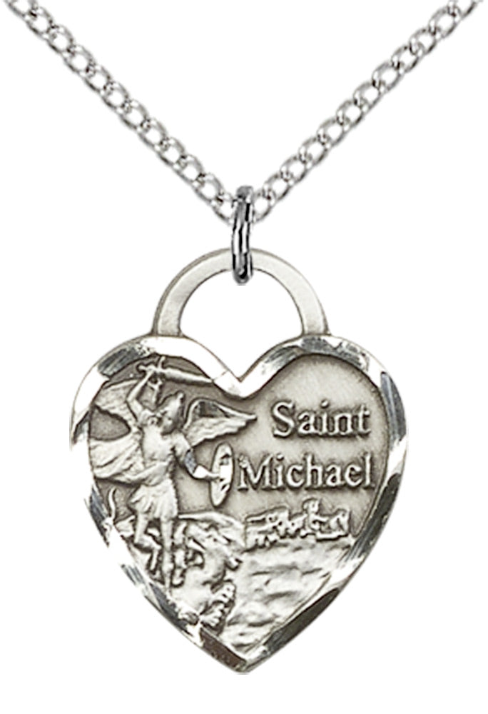 Sterling Silver St. Michael the Archangel Pendant
