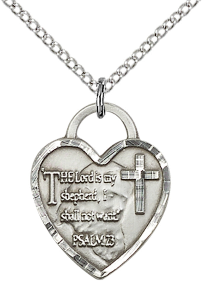 Sterling Silver Bridesmaid Heart Pendant