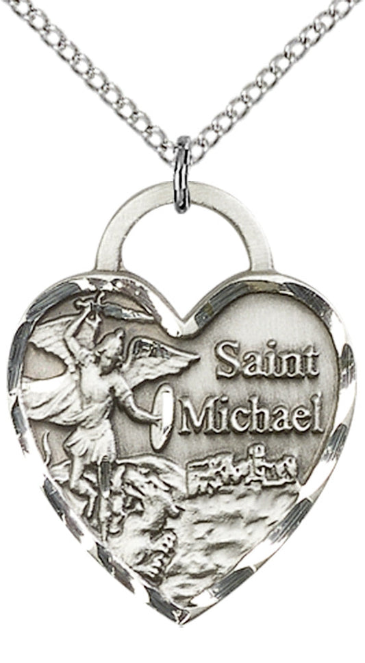Sterling Silver St. Michael the Archangel Pendant