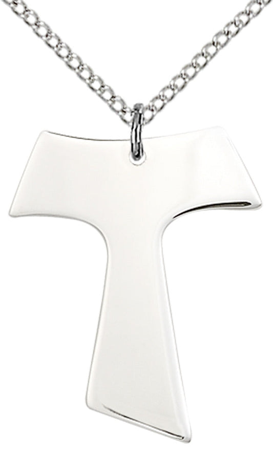 Sterling Silver Tau Cross Pendant