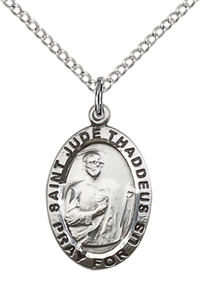 Sterling Silver St. Jude Pendant