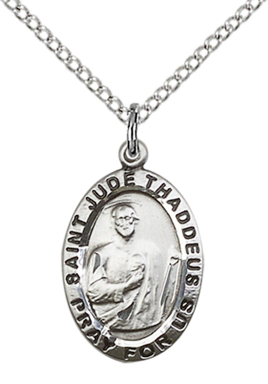 Sterling Silver St. Jude Pendant