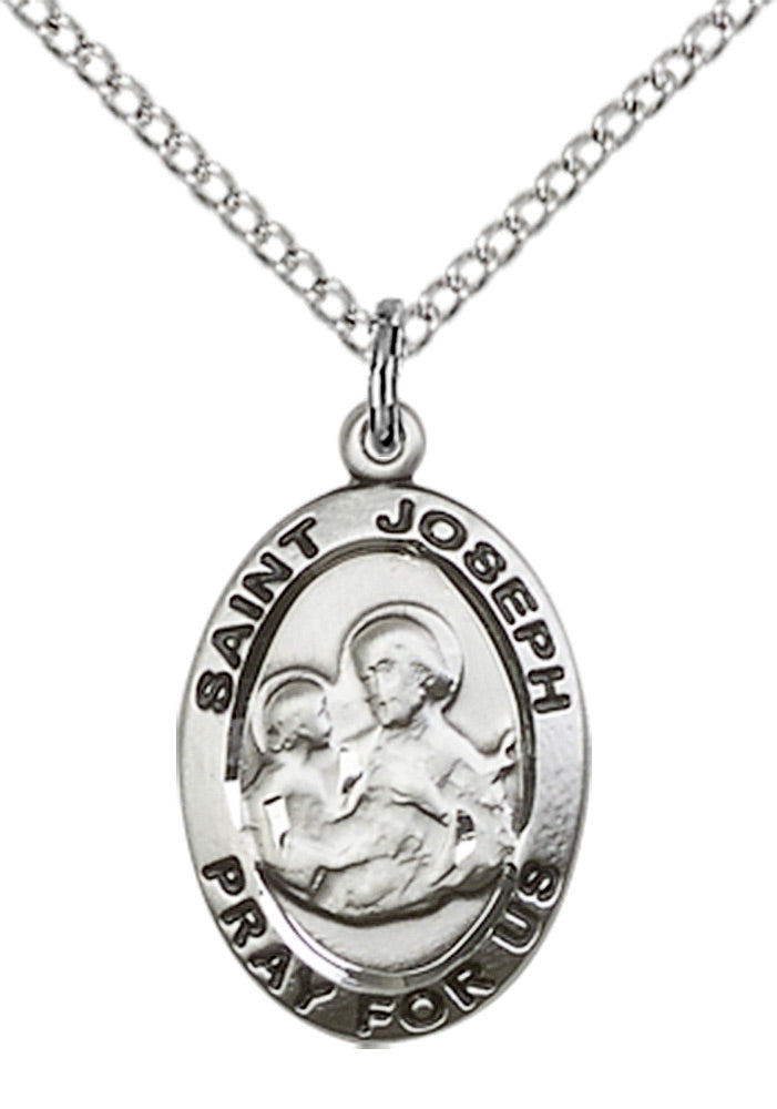 Sterling Silver St. Joseph Pendant