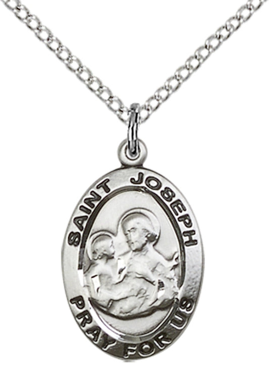 Sterling Silver St. Joseph Pendant