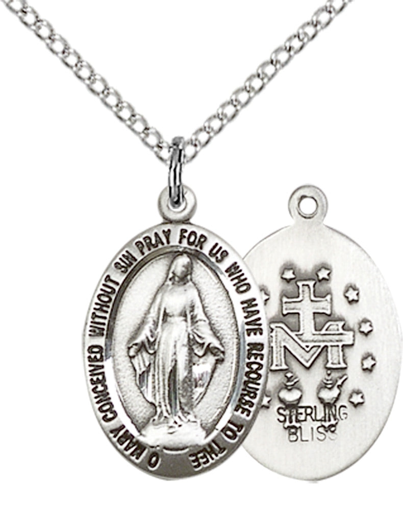 Sterling Silver Miraculous Pendant
