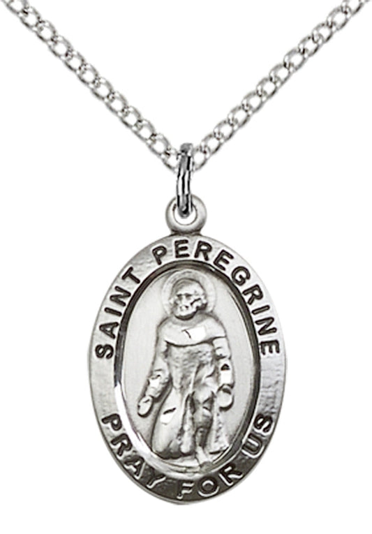 Sterling Silver St. Peregrine Pendant