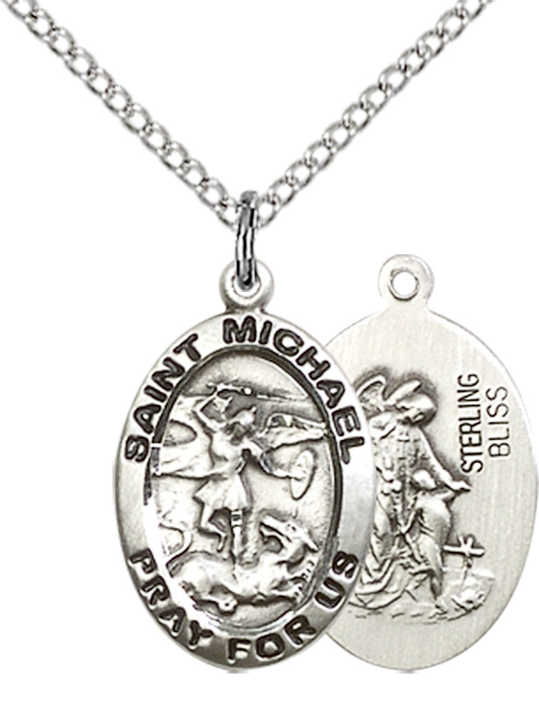 Sterling Silver St. Michael the Archangel Pendant