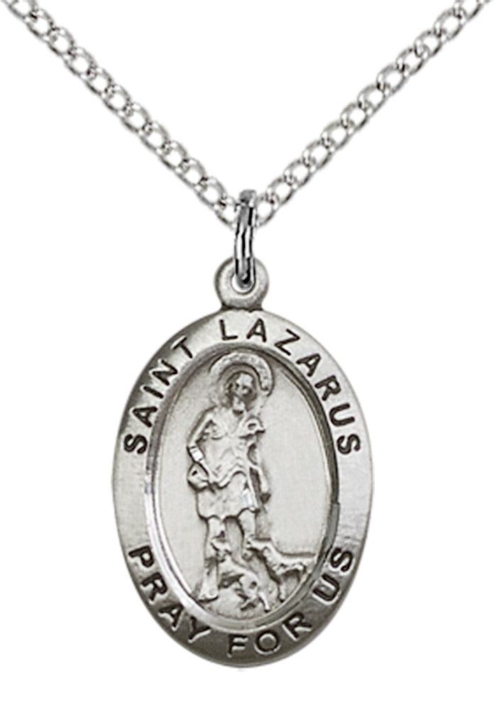 Sterling Silver St. Lazarus Pendant