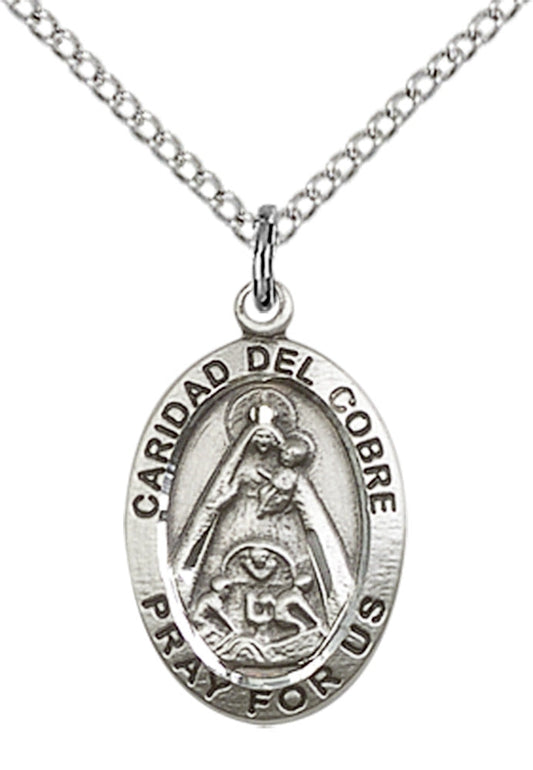 Sterling Silver Caridad Del Cobre Pendant
