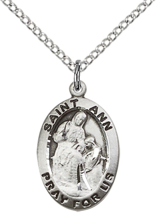 Sterling Silver St. Ann Pendant