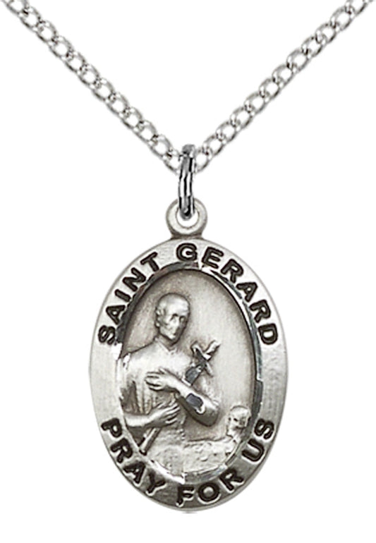 Sterling Silver St. Gerard Majella Pendant