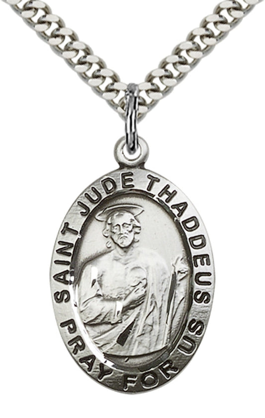 Sterling Silver St. Jude Pendant
