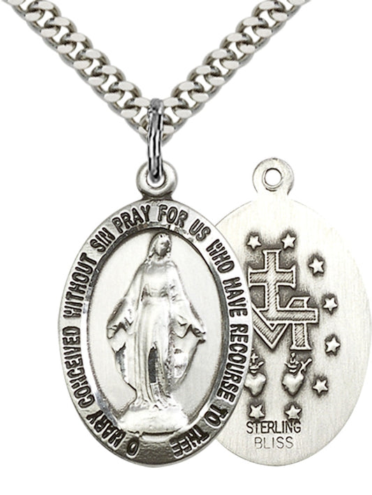 Sterling Silver Miraculous Pendant