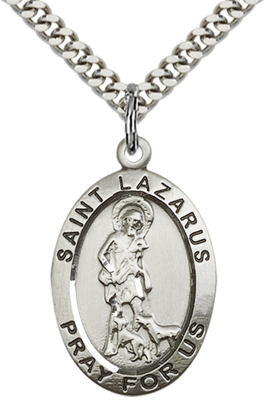 Sterling Silver St. Lazarus Pendant