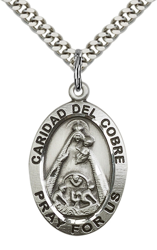 Sterling Silver Caridad Del Cobre Pendant