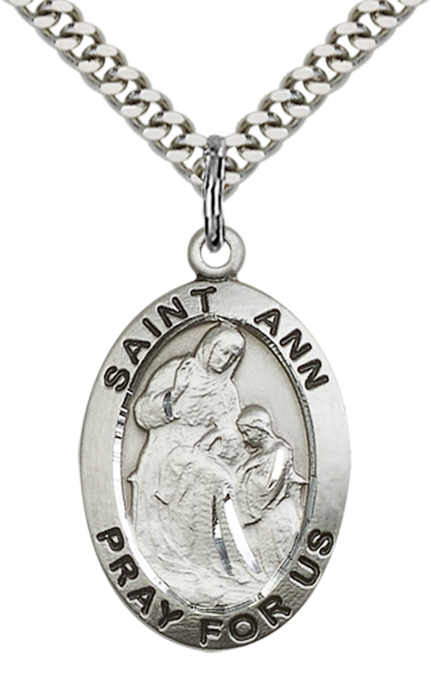 Sterling Silver St. Ann Pendant