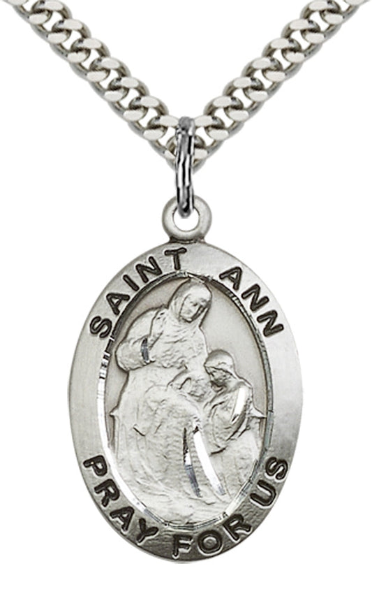 Sterling Silver St. Ann Pendant