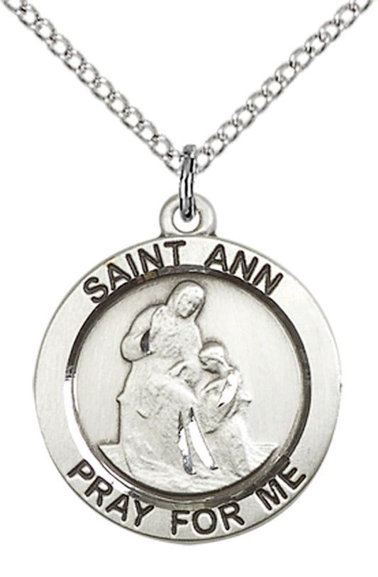 Sterling Silver St. Ann Pendant
